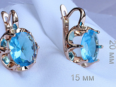 фото Серьги  fallon - (артикул - 18e08040-FF8580-1)